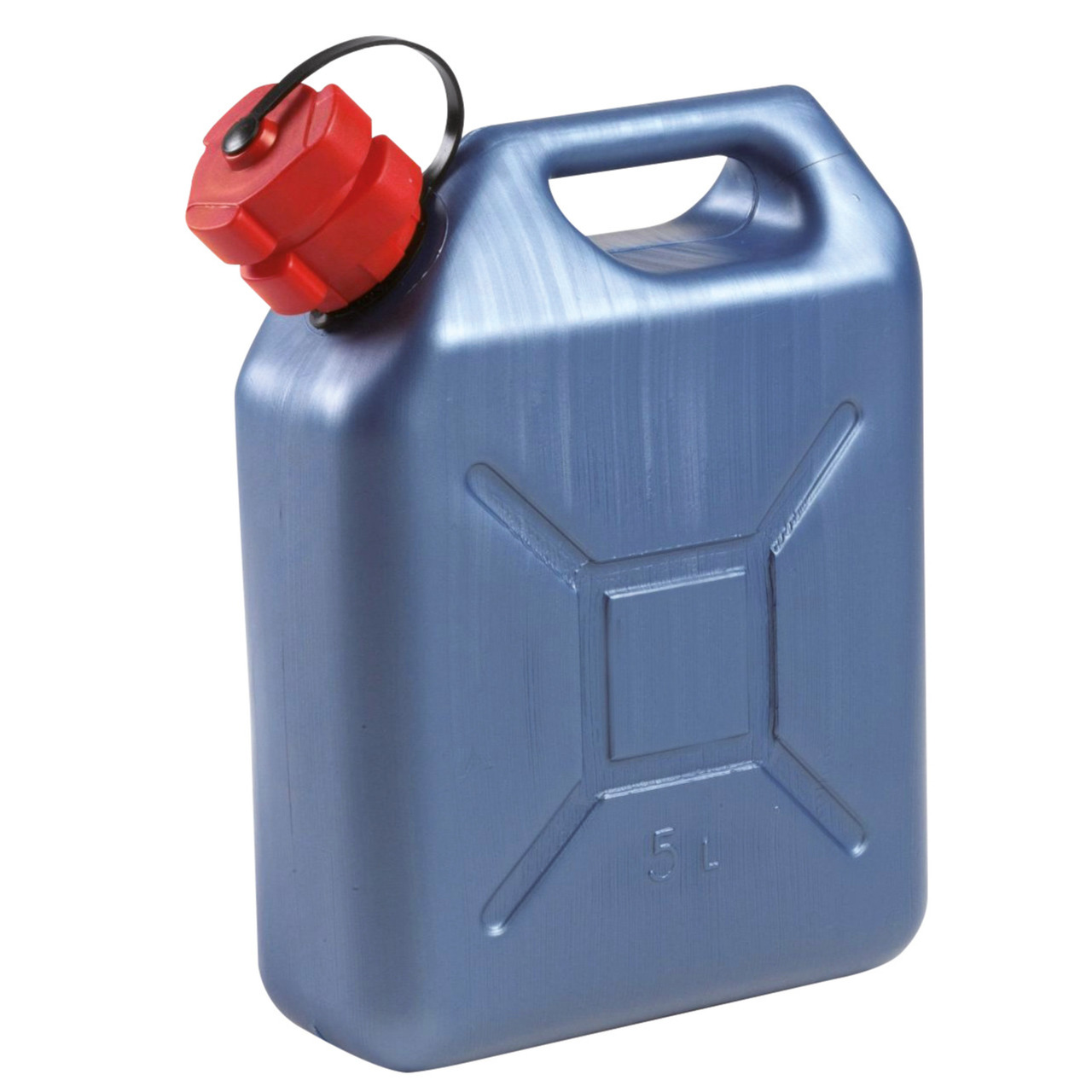 EDA Jerrycan - kunststof - blauw - voor brandstof - 5L - Top Merken Winkel